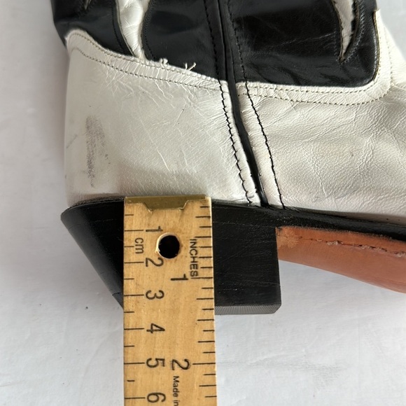 Code West Sz 7 Vintage White Lighting Western Rodeo Boots RARE - Picture 15 of 15